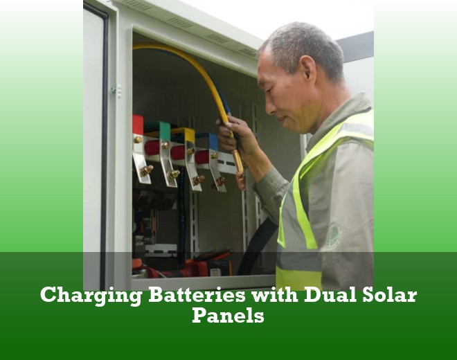 Charging Batteries with Dual Solar Panels